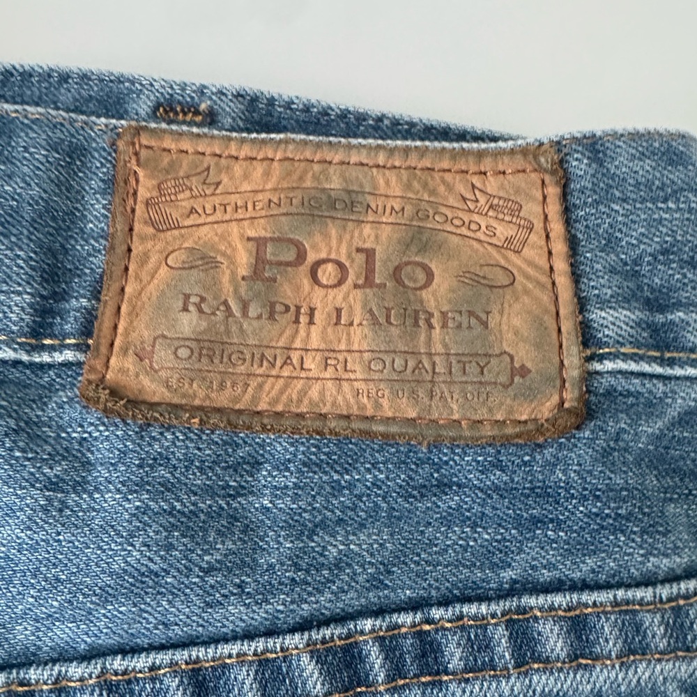 Vintage Polo Ralph Lauren Medium Wash Hamptons Relax Straight Denim Jeans 44Bx34 - Picture 4 of 16